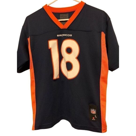 Denver Broncos Peyton Manning Size Youth Large NFL Jersey - Picture 3 of 4